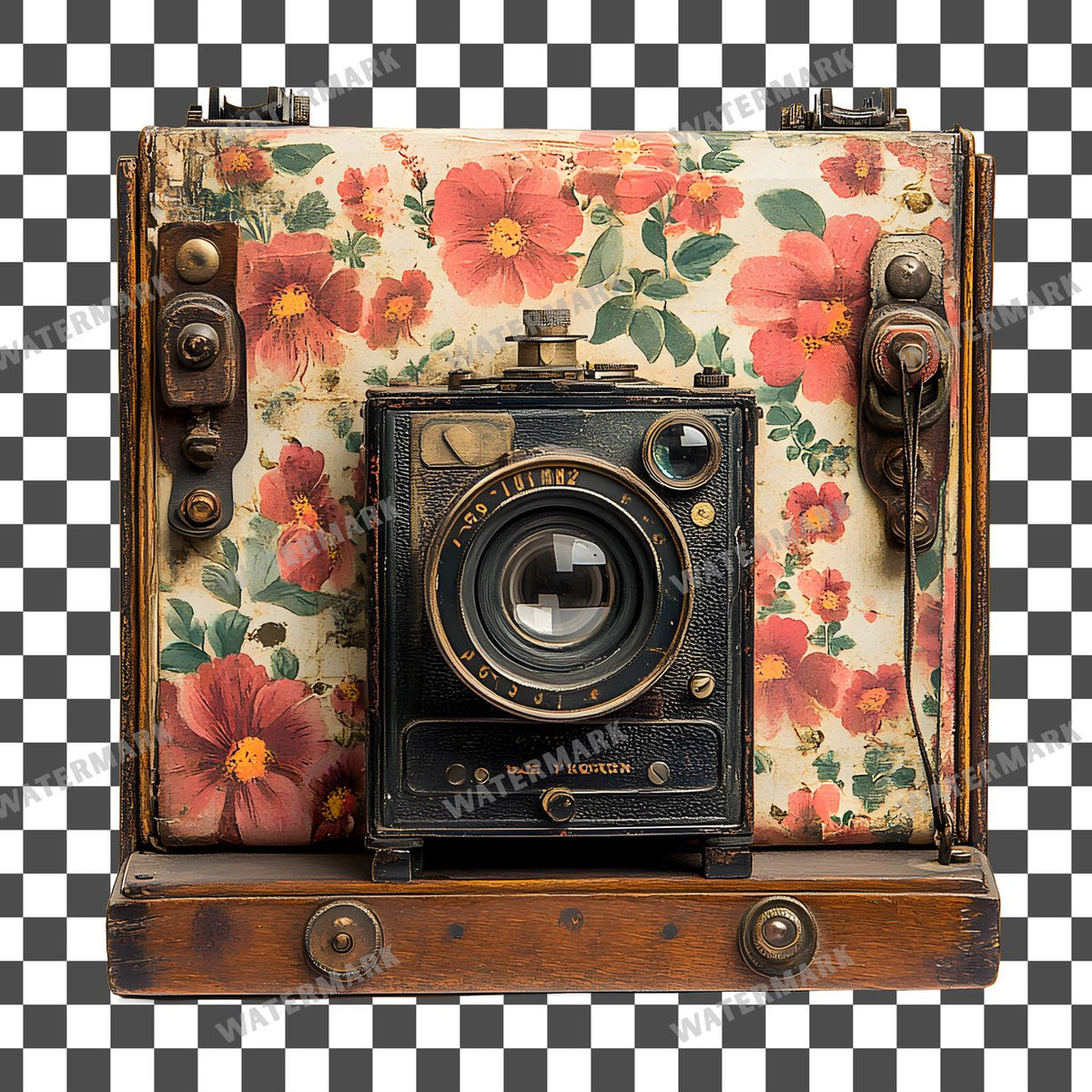 Camera Vintage Style Clipart Pngs