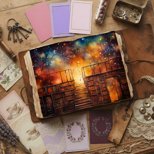 Celestial Library Digital Papers