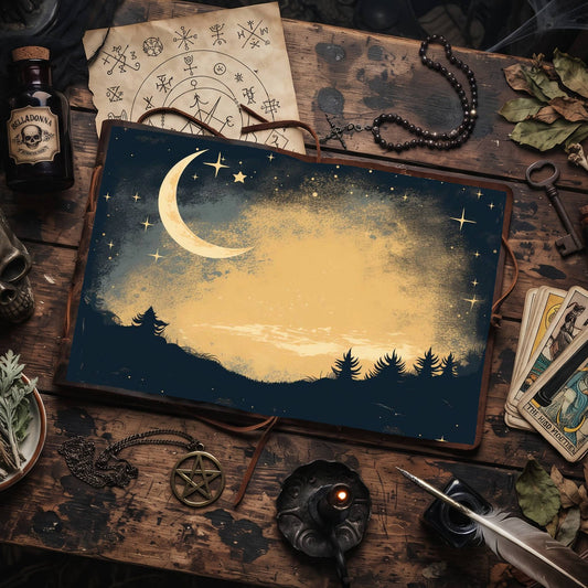 Celestial Moon Digital Papers