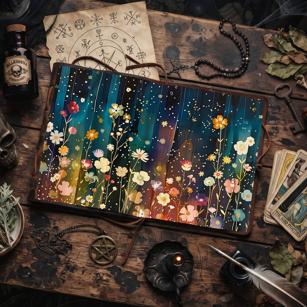 Celestial Wildflowers Digital Papers