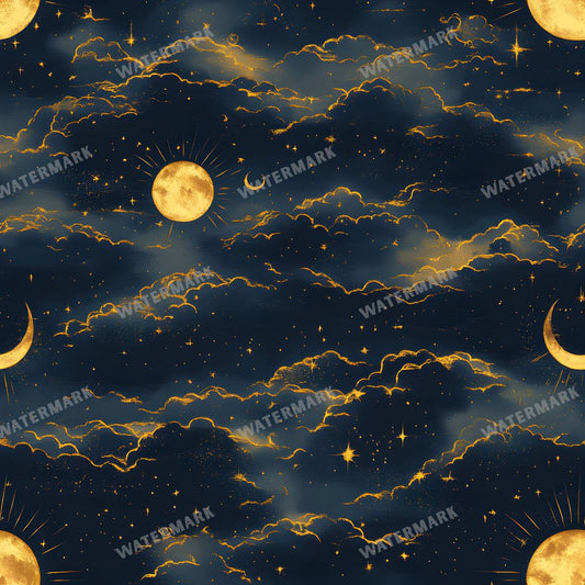 Celestial Seamless Pattern
