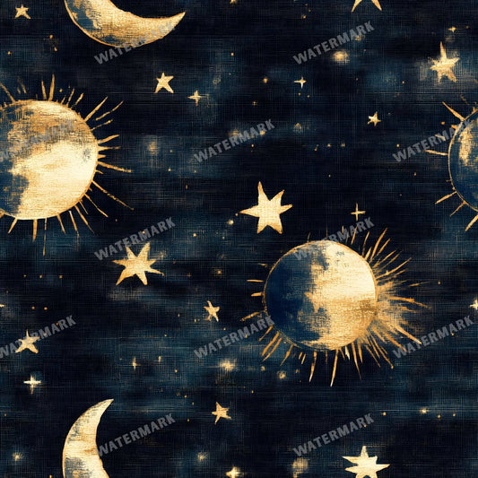 Celestial Seamless Pattern