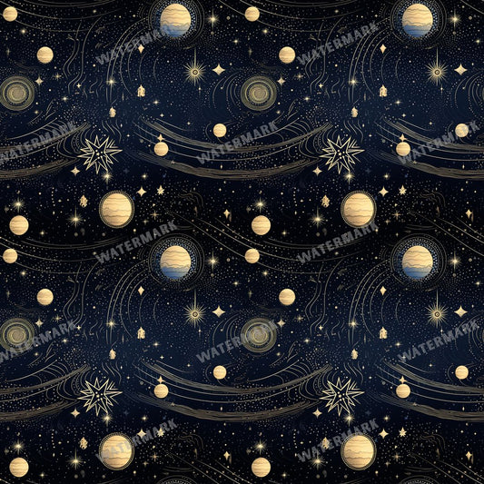 Celestial Seamless Pattern