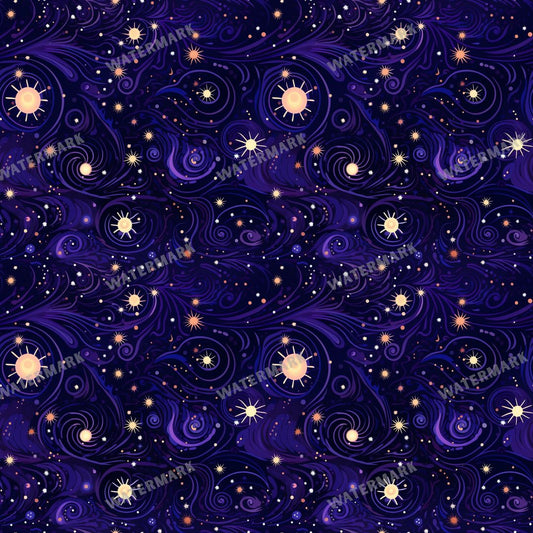 Celestial Seamless Pattern