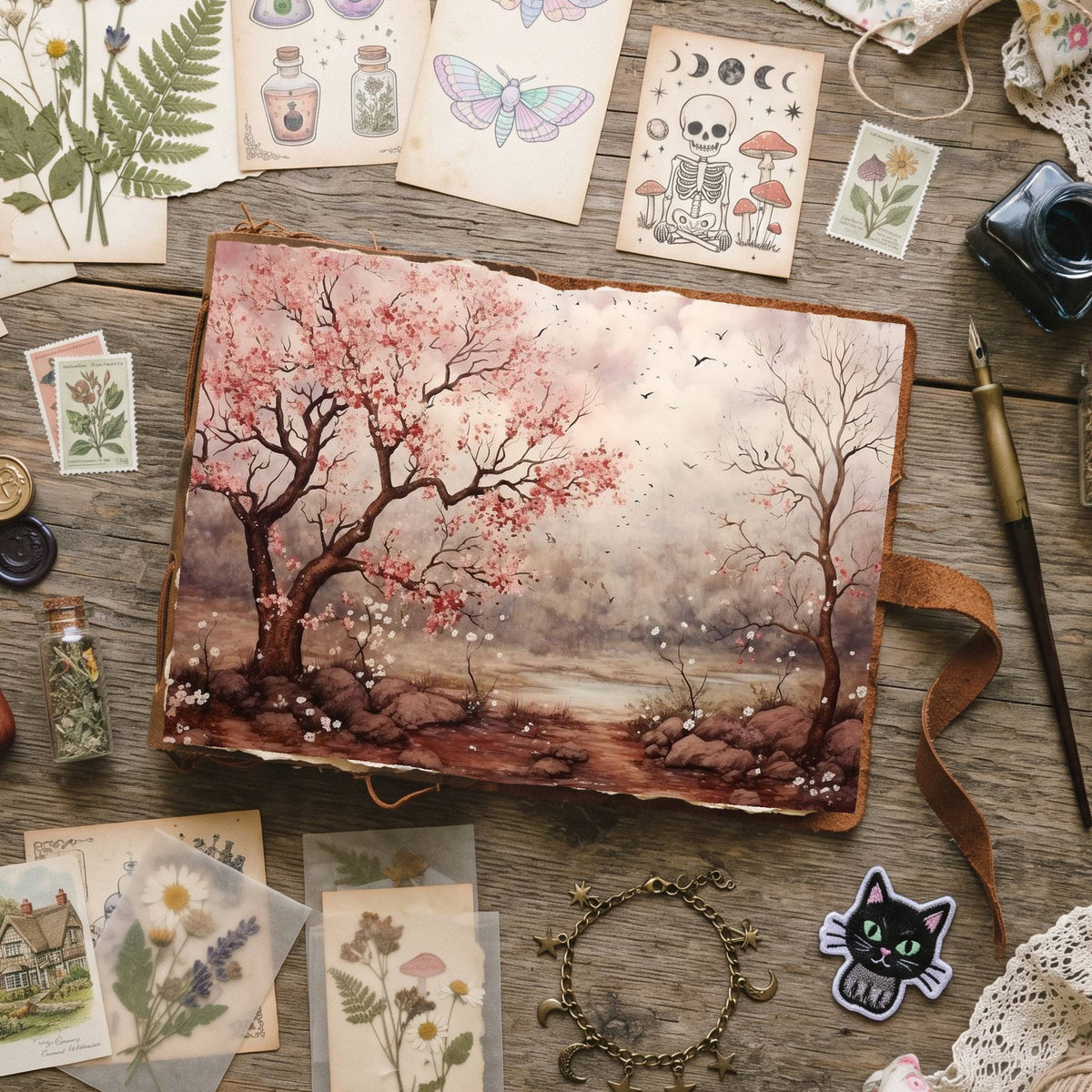 Cherry Blossoms Digital Papers