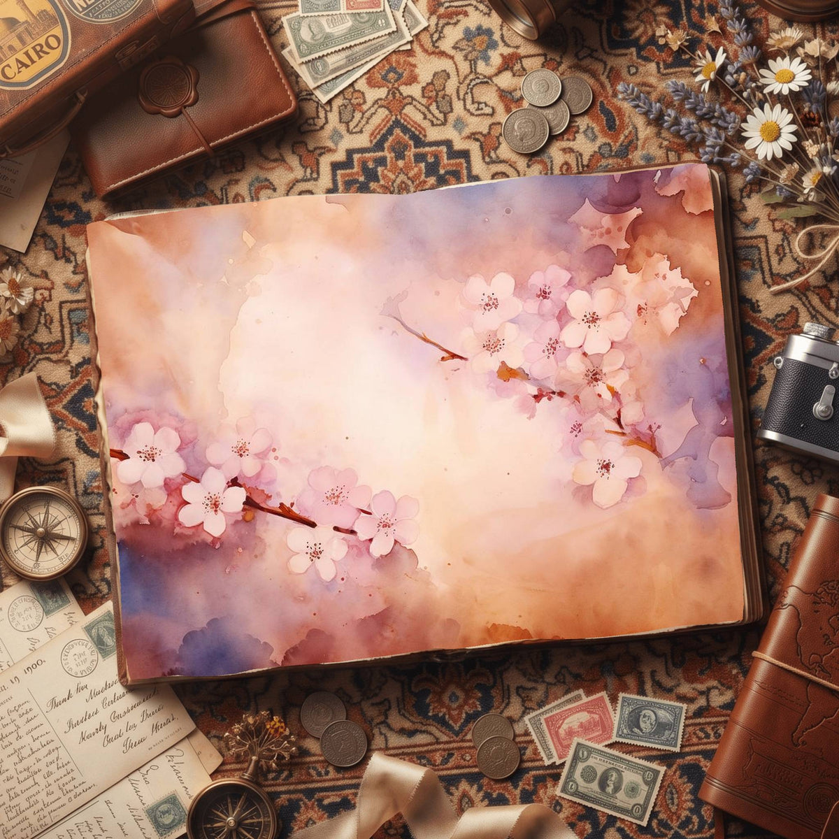 Cherryblossoms Digital Papers