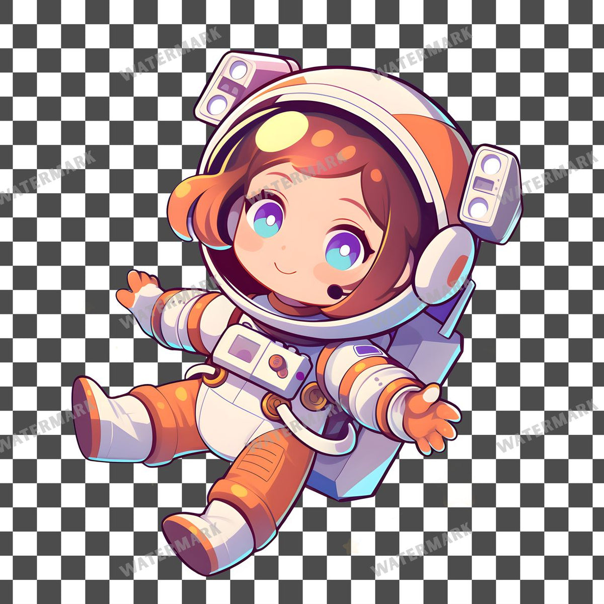 Chibi Astronaut Clipart Pngs