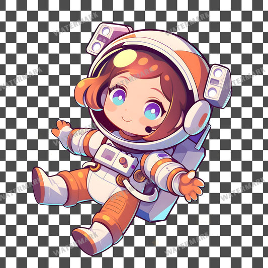 Chibi Astronaut Clipart Pngs