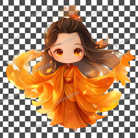 Chibi Autumn Clipart Pngs