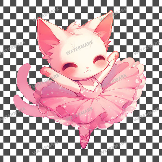 Chibi Ballerina Clipart Pngs