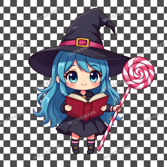 Chibi Candy Witch Clipart Pngs