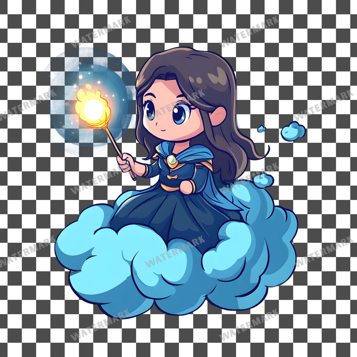 Chibi Cloud Clipart Pngs