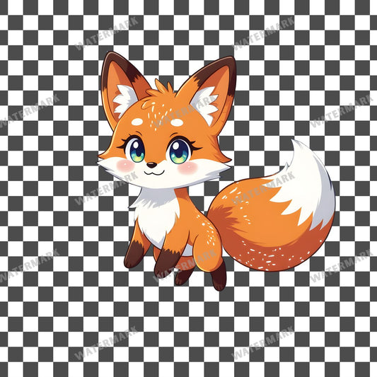 Chibi Cosmic Fox Clipart Pngs