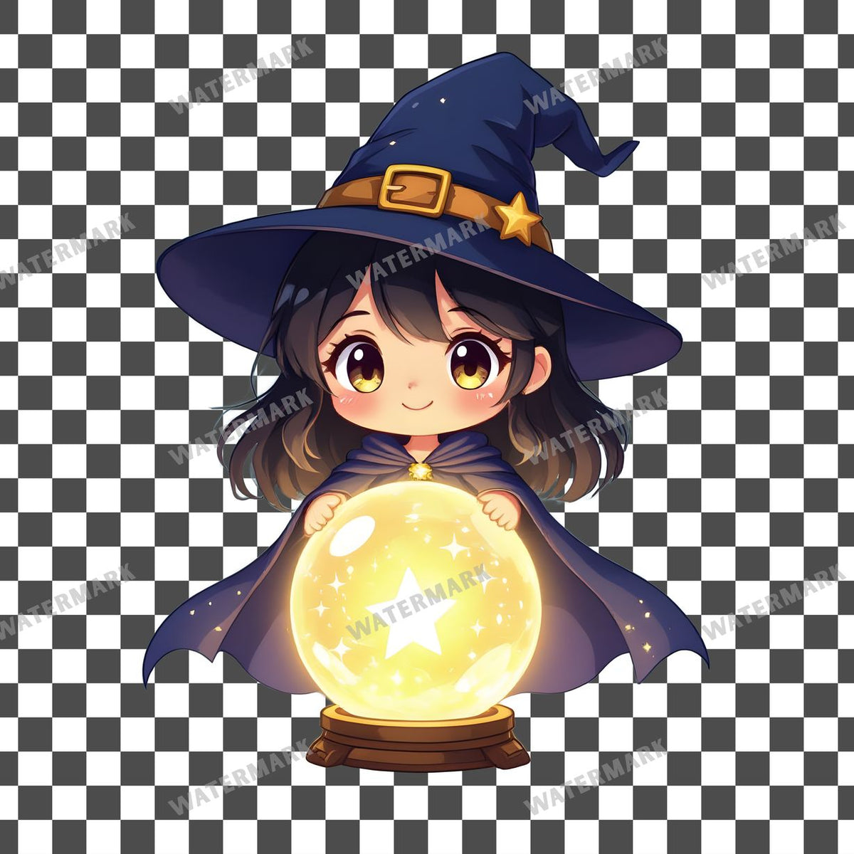 Chibi Cosmic Witch Clipart Pngs