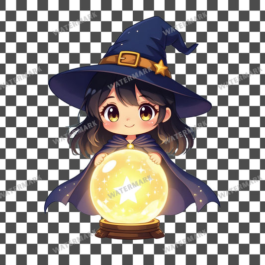 Chibi Cosmic Witch Clipart Pngs