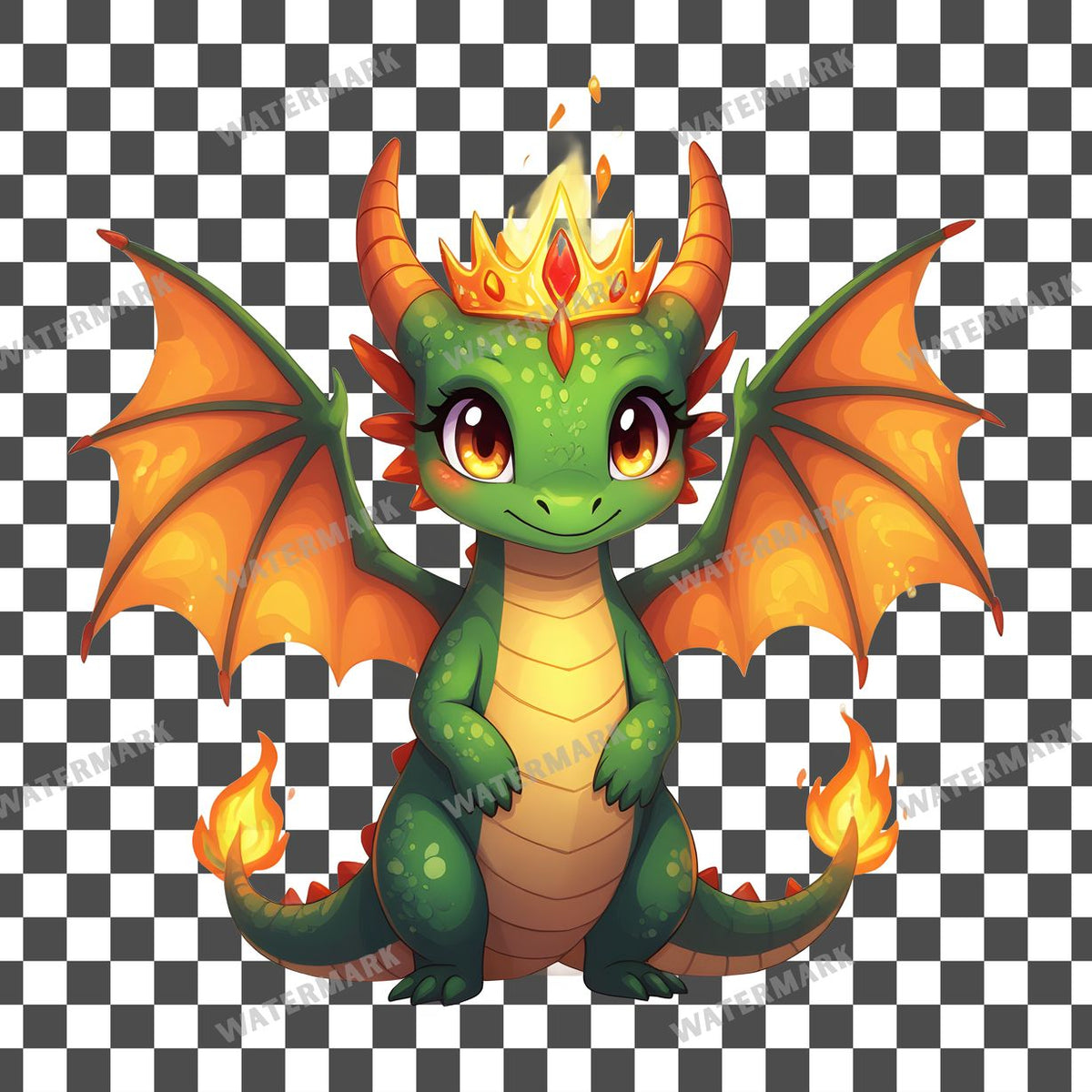 Chibi Dragon Queen Clipart Pngs