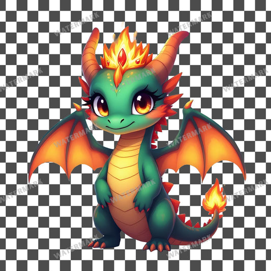 Chibi Dragon Queen Clipart Pngs