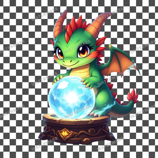 Chibi Dragon Wizard Clipart Pngs