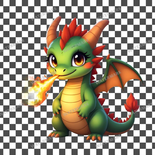 Chibi Dragontiny Clipart Pngs
