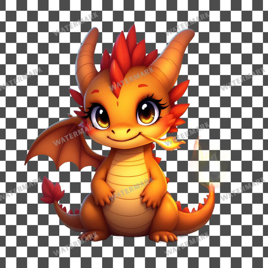 Chibi Dragontiny Clipart Pngs