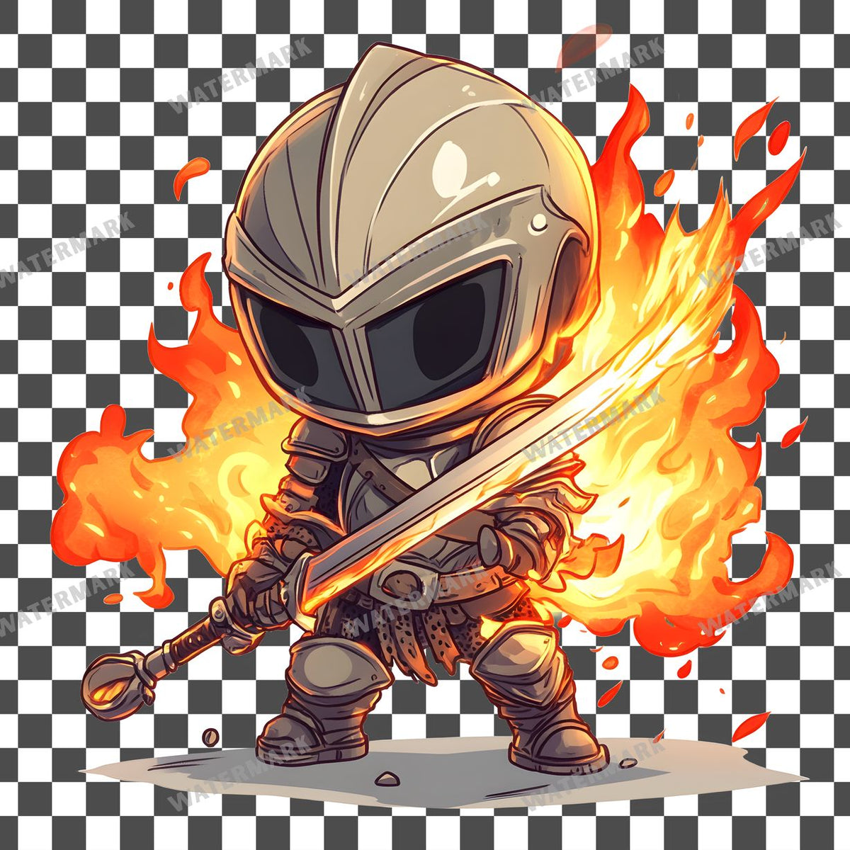 Chibi Flame Clipart Pngs