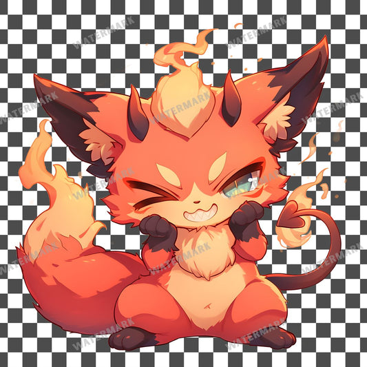 Chibi Fox Clipart Pngs