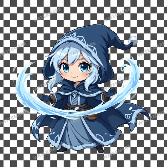 Chibi Frost Witch Clipart Pngs
