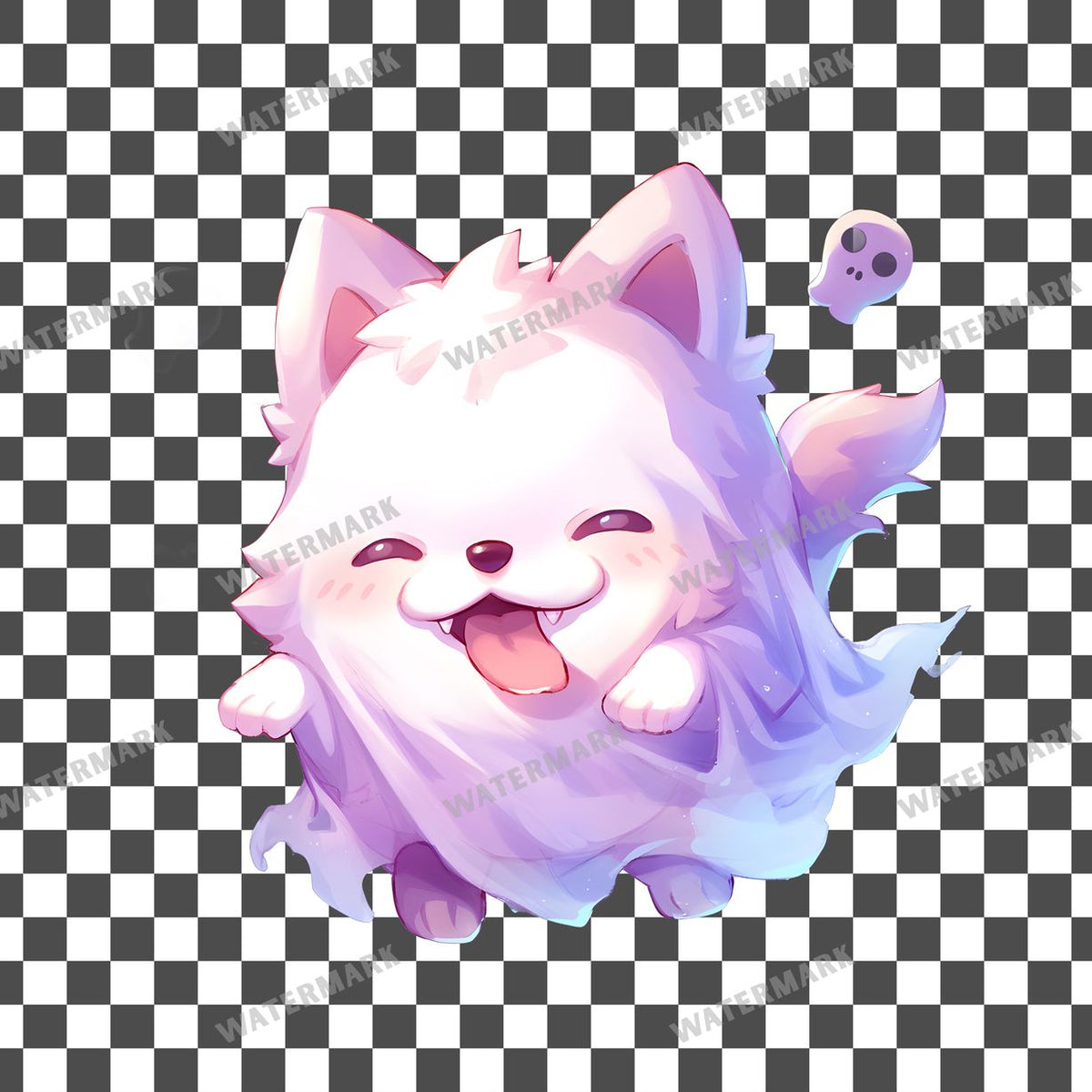 Chibi Ghost Clipart Pngs