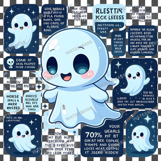 Chibi Ghost Clipart Pngs