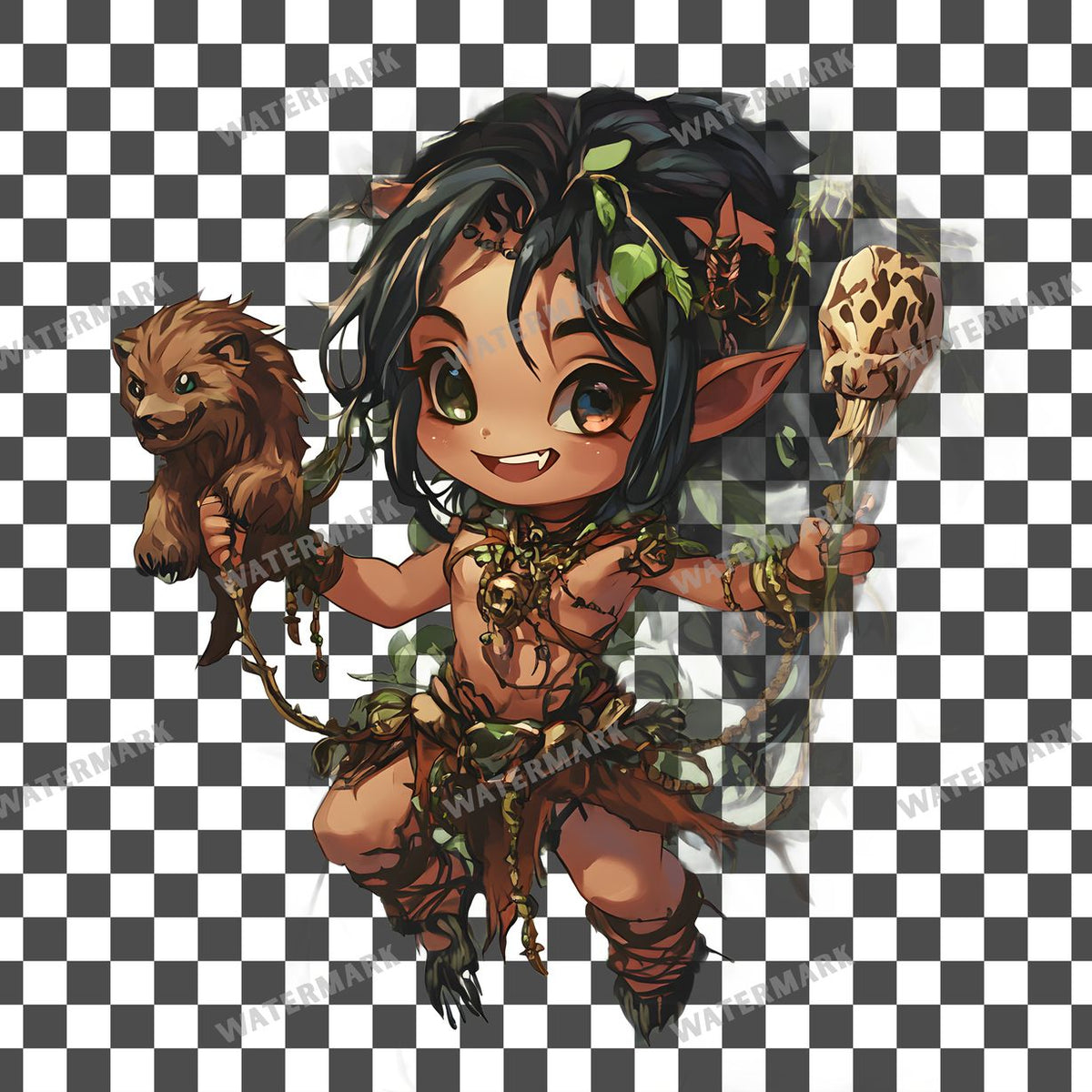 Chibi Jungle Clipart Pngs