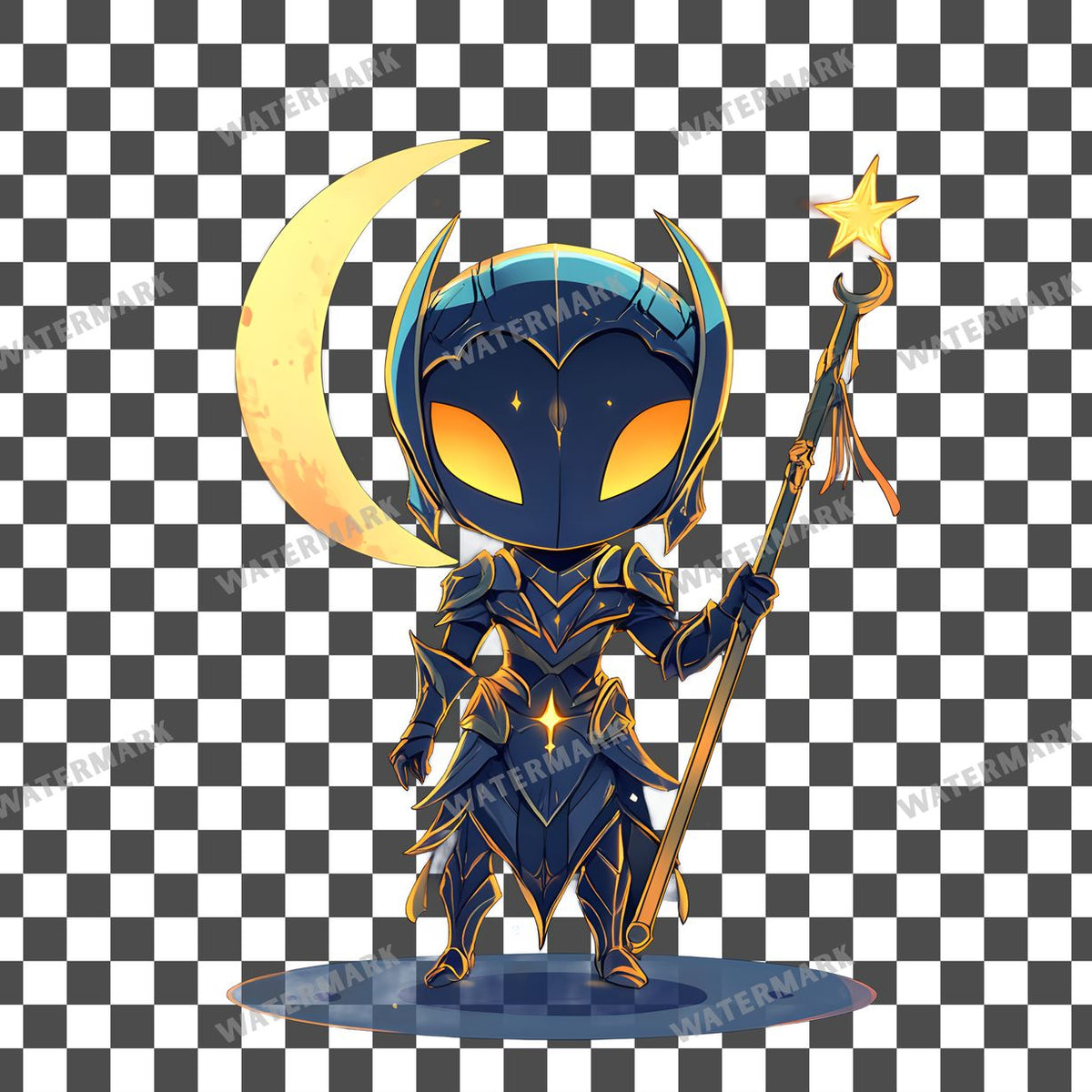 Chibi Lunar Clipart Pngs