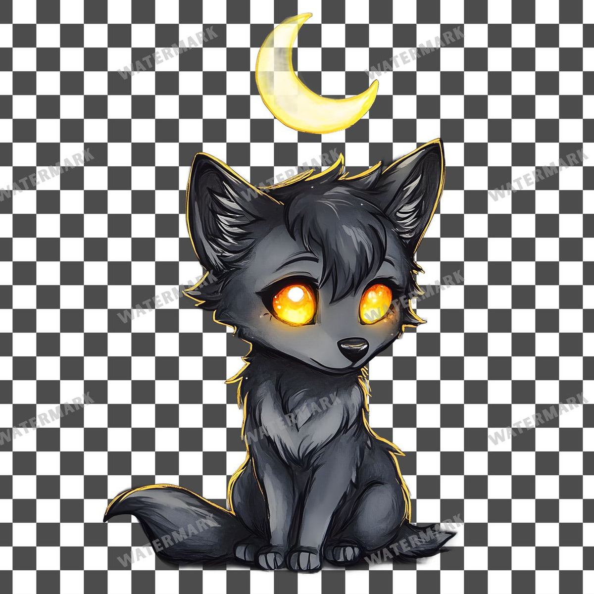 Chibi Moonlight Clipart Pngs