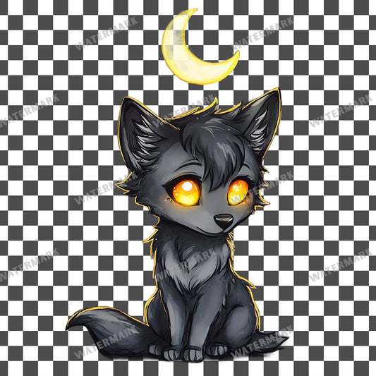Chibi Moonlight Clipart Pngs