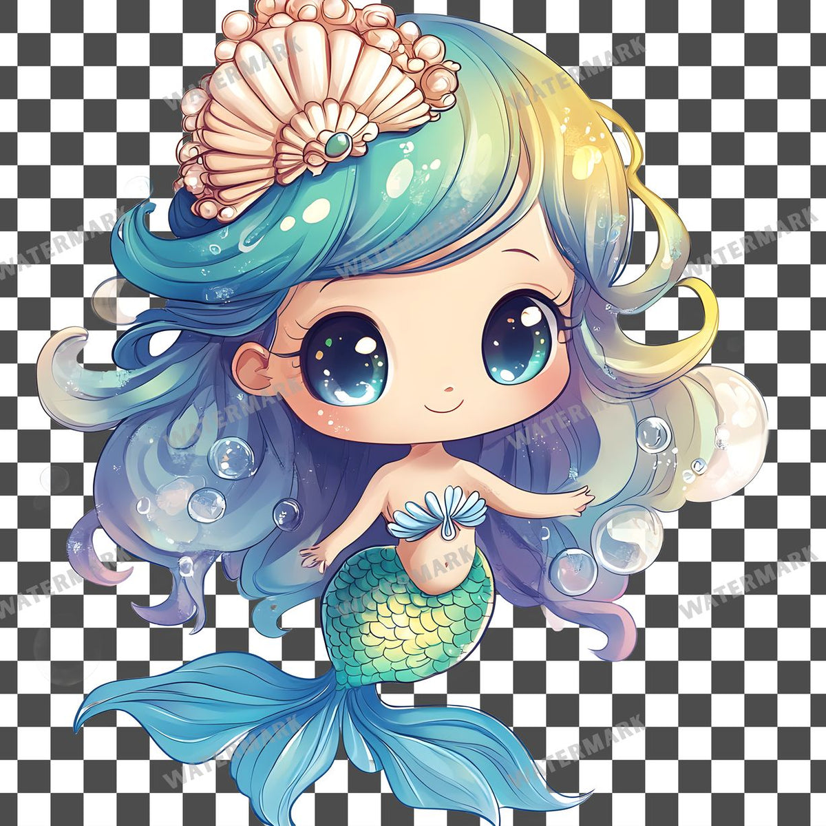 Chibi Ocean Clipart Pngs