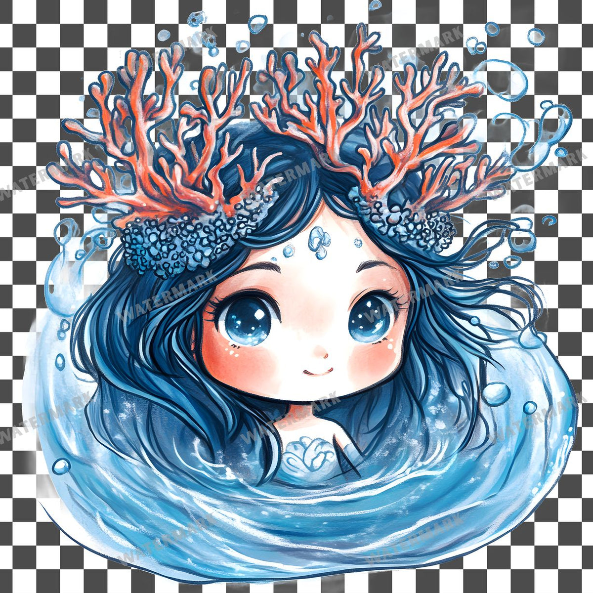 Chibi Ocean Clipart Pngs