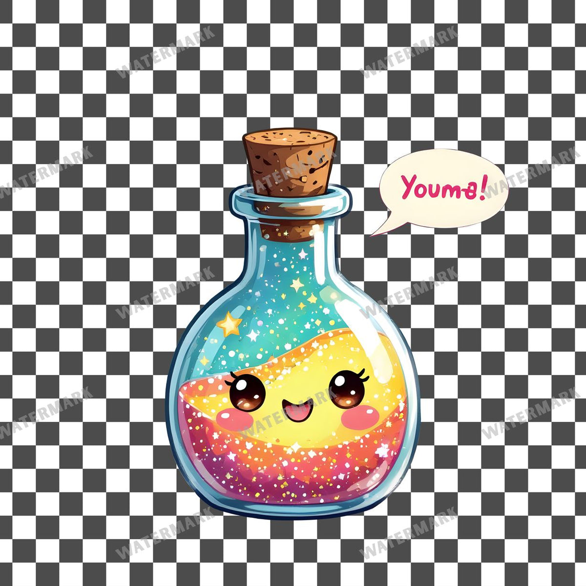 Chibi Potion Bottle Clipart Pngs