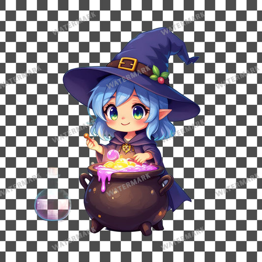 Chibi Potion Master Clipart Pngs