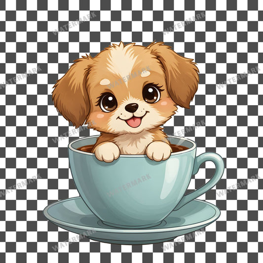 Chibi Puppyteacup Clipart Pngs