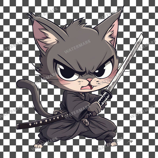 Chibi Samurai Clipart Pngs