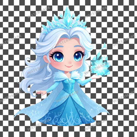 Chibi Snow Queen Clipart Pngs