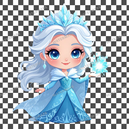 Chibi Snow Queen Clipart Pngs