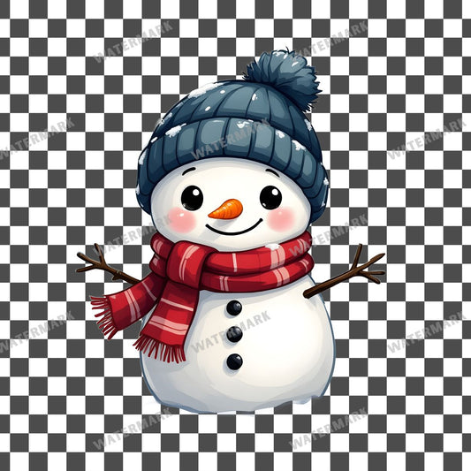 Chibi Snowmanscarf Clipart Pngs