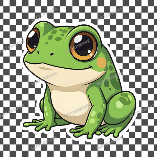 Chibi Style Frog Clipart Pngs