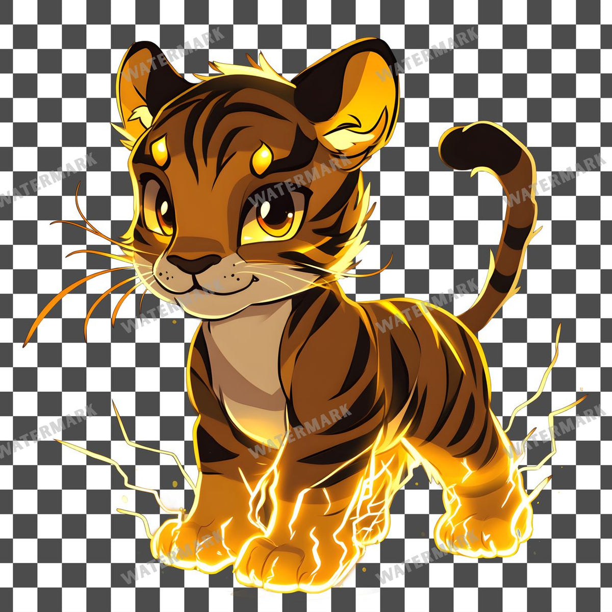 Chibi Thunder Clipart Pngs