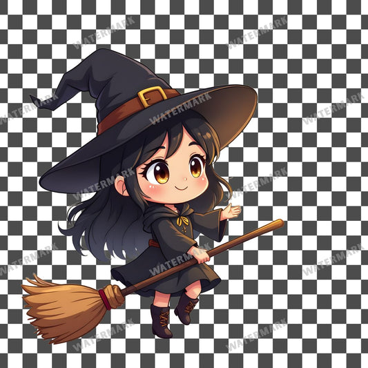 Chibi Witch Clipart Pngs