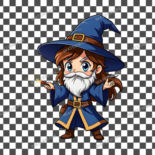 Chibi Wizard Casting Clipart Pngs