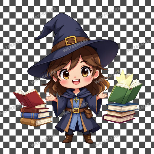 Chibi Wizardstarry Clipart Pngs