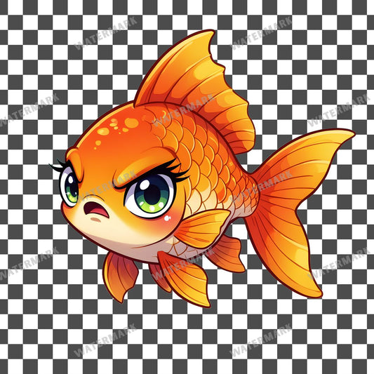 Chibi Zombie Goldfish Clipart Pngs