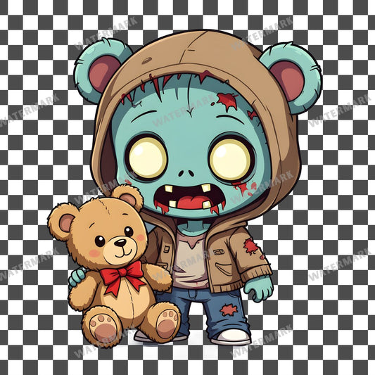 Chibi Zombieteddy Clipart Pngs