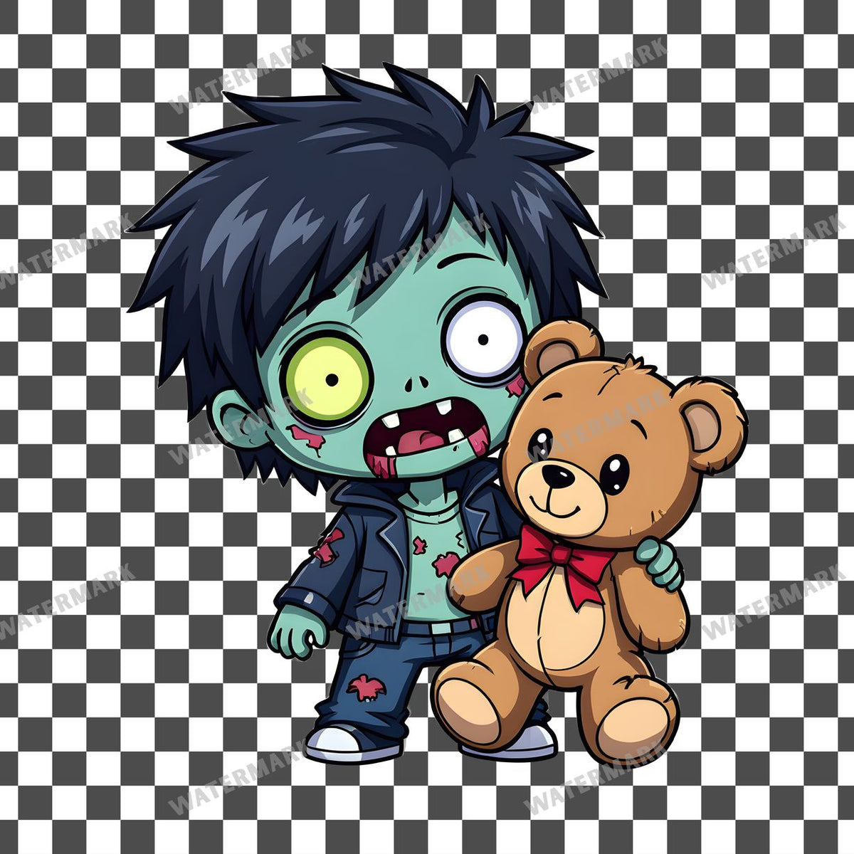 Chibi Zombieteddy Clipart Pngs